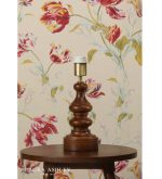 Laura Ashley Millbrook Table Lamp Dark Wood & Industrial Brass (Base Only) - Image 3