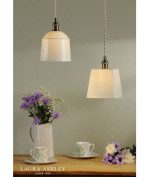Laura Ashley Porcelain Pendant Cream & Antique Brass - Image 6