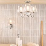 Rimaz 3lt Bathroom Ceiling Light Polished Chrome & Ribbed Glass - Image 5