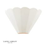 Laura Ashley Scallop Wall Washer White Ceramic
