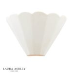 Laura Ashley Scallop Wall Washer White Ceramic