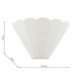 Laura Ashley Scallop Wall Washer White Ceramic - Image 6