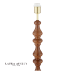 Laura Ashley Millbrook Floor Lamp Dark Wood & Industrial Brass (Base Only) - Image 3