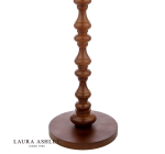 Laura Ashley Millbrook Floor Lamp Dark Wood & Industrial Brass (Base Only) - Image 4