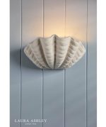 Laura Ashley Shell Wall Washer White Ceramic - Image 3