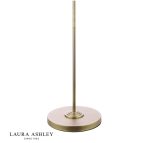 Laura Ashley Sorrento 3lt Floor Lamp Matt Antique Brass With Natural Shade - Image 4