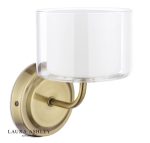Laura Ashley Southwell Wall Light Antique Brass & Opal Glass - Image 2