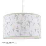 Laura Ashley Summer Palace Eau De Nil Green Cotton Drum Shade 38cm/15 Inch