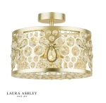 Laura Ashley Tilbrook 3lt Flush Matt Champagne & Crystal
