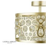 Laura Ashley Tilbrook 3lt Flush Matt Champagne & Crystal - Image 3