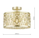 Laura Ashley Tilbrook 3lt Flush Matt Champagne & Crystal - Image 7