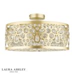 Laura Ashley Tilbrook 4lt Flush Matt Champagne & Crystal - Image 2