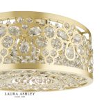 Laura Ashley Tilbrook 4lt Flush Matt Champagne & Crystal - Image 4