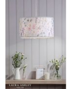 Laura Ashley Wild Meadow Multi Blue Cotton Drum Shade 38cm/15 Inch - Image 4