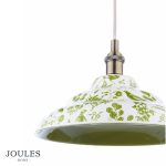 Joules Audley Pendant Green Ceramic & Matt Antique Brass - Image 4