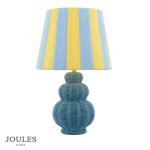 Joules Whitby Table Lamp Matt Blue With Shade