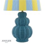 Joules Whitby Table Lamp Matt Blue With Shade - Image 3