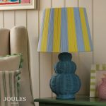 Joules Whitby Table Lamp Matt Blue With Shade - Image 5