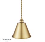 Joules Wollaton Pendant Matt Antique Brass & Matt White - Image 2