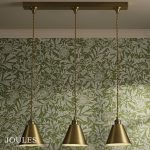 Joules Wollaton 3lt Bar Pendant Matt Antique Brass & Matt White - Image 4