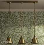 Joules Wollaton 3lt Bar Pendant Matt Antique Brass & Matt White - Image 5