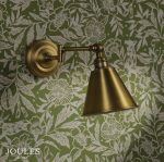 Joules Wollaton Single Spotlight Matt Antique Brass & Matt White - Image 6